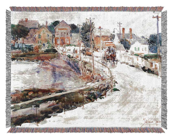 Hassam In Gloucester Woven Blanket