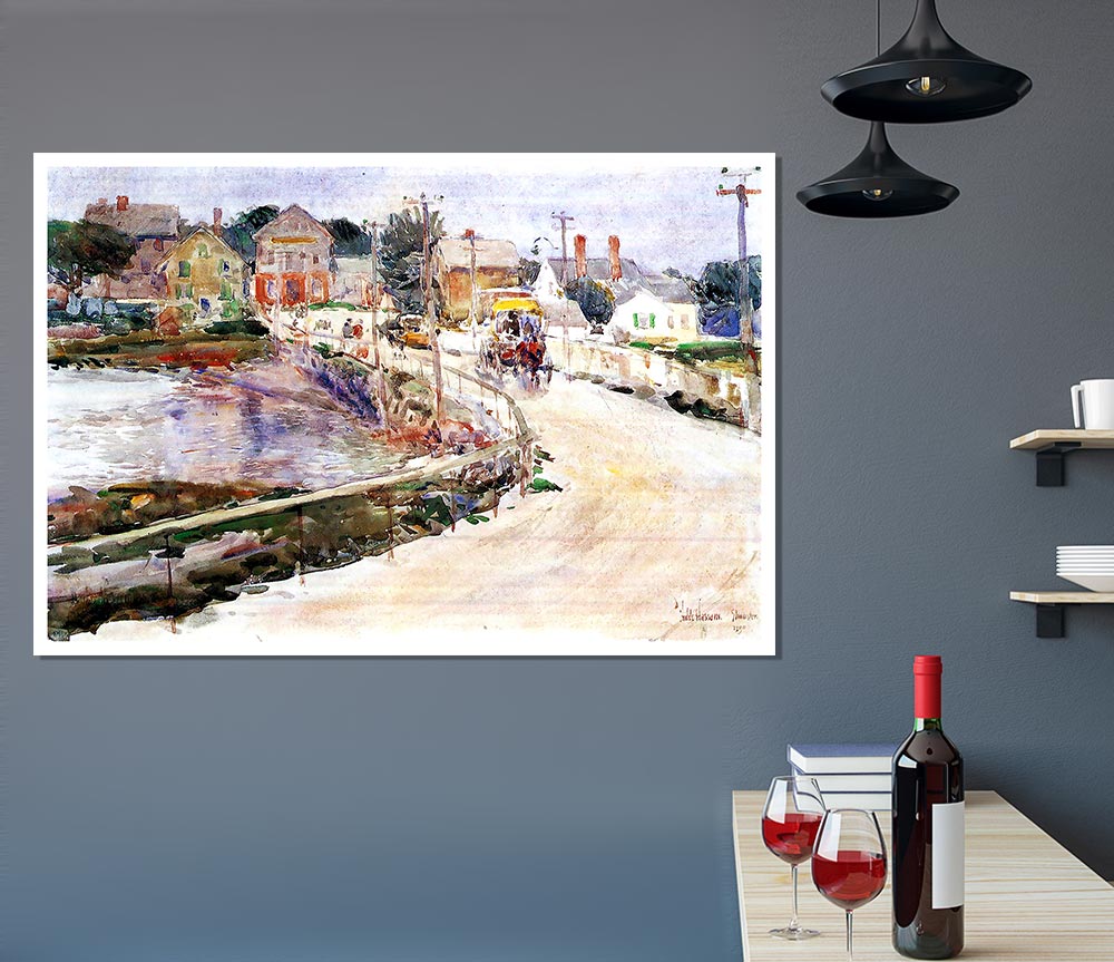 Hassam In Gloucester Print Poster Wall Art