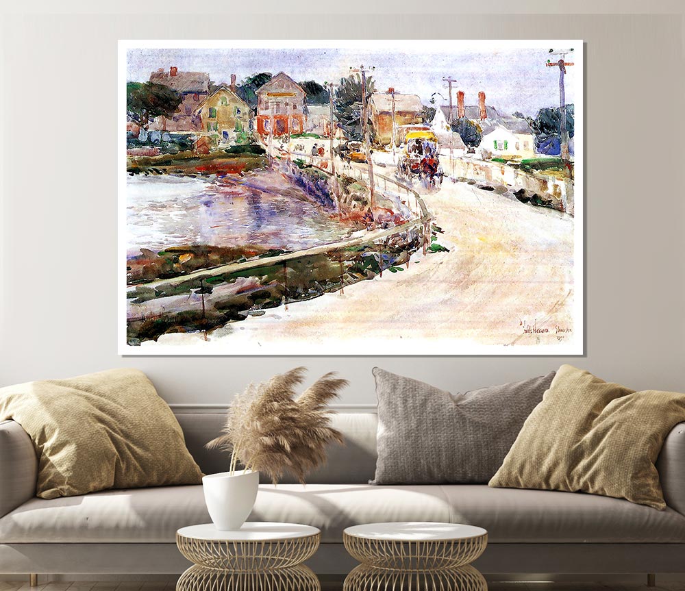 Hassam In Gloucester Print Poster Wall Art