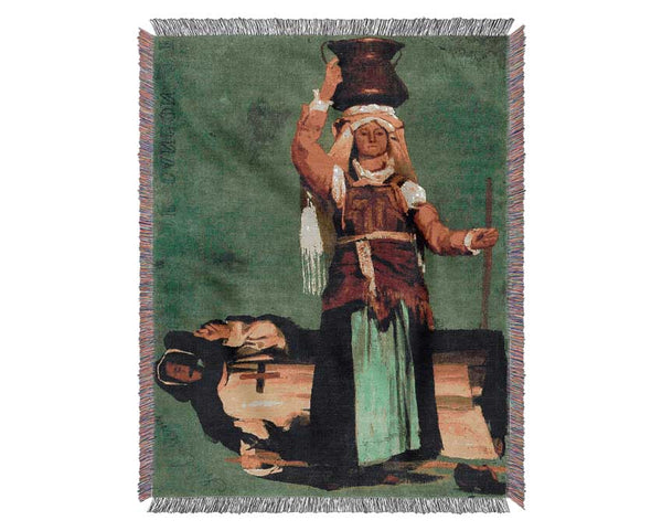 Bierstadt Italian Costume Studies Woven Blanket