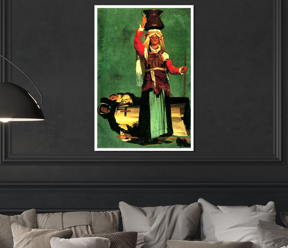 Bierstadt Italian Costume Studies Print Poster Wall Art