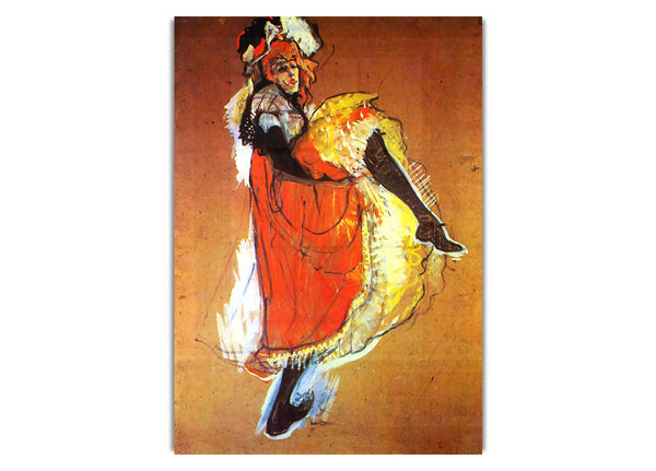 Jane Avril Dancing By Toulouse Lautrec