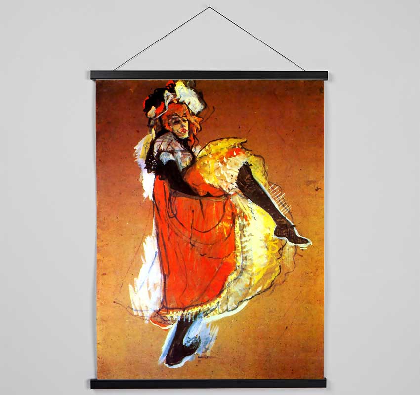 Toulouse Lautrec Jane Avril Dancing Hanging Poster - Wallart-Direct UK