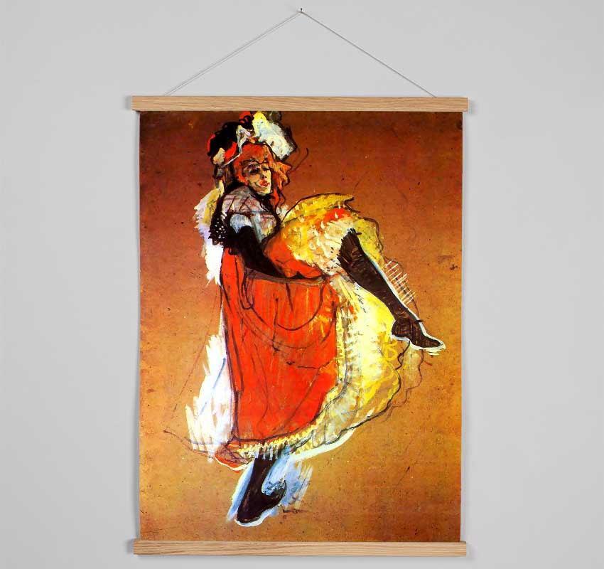 Toulouse Lautrec Jane Avril Dancing Hanging Poster - Wallart-Direct UK