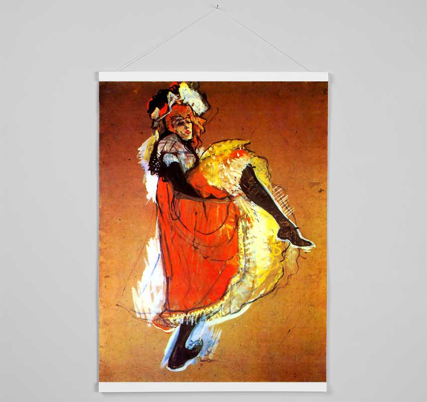 Toulouse Lautrec Jane Avril Dancing Hanging Poster - Wallart-Direct UK