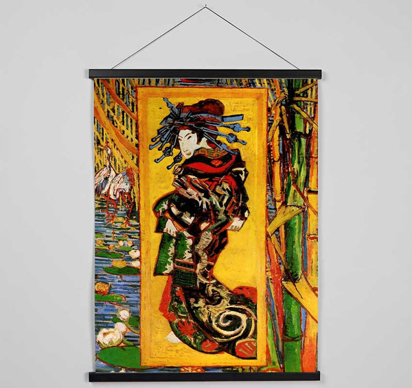 Van Gogh Japonaiserie Oiran After Kesa Eisen Hanging Poster - Wallart-Direct UK