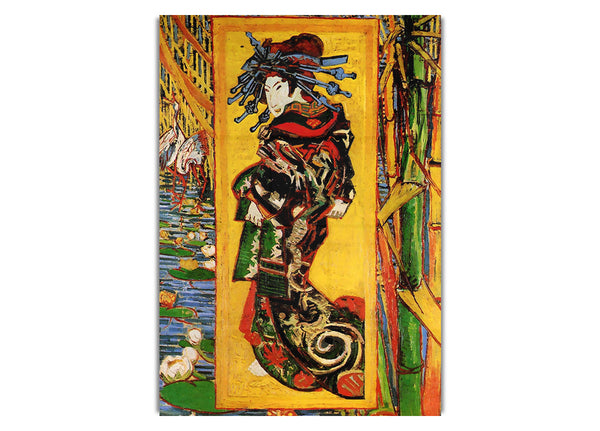 Japonaiserie Oiran After Kesa Eisen By Van Gogh