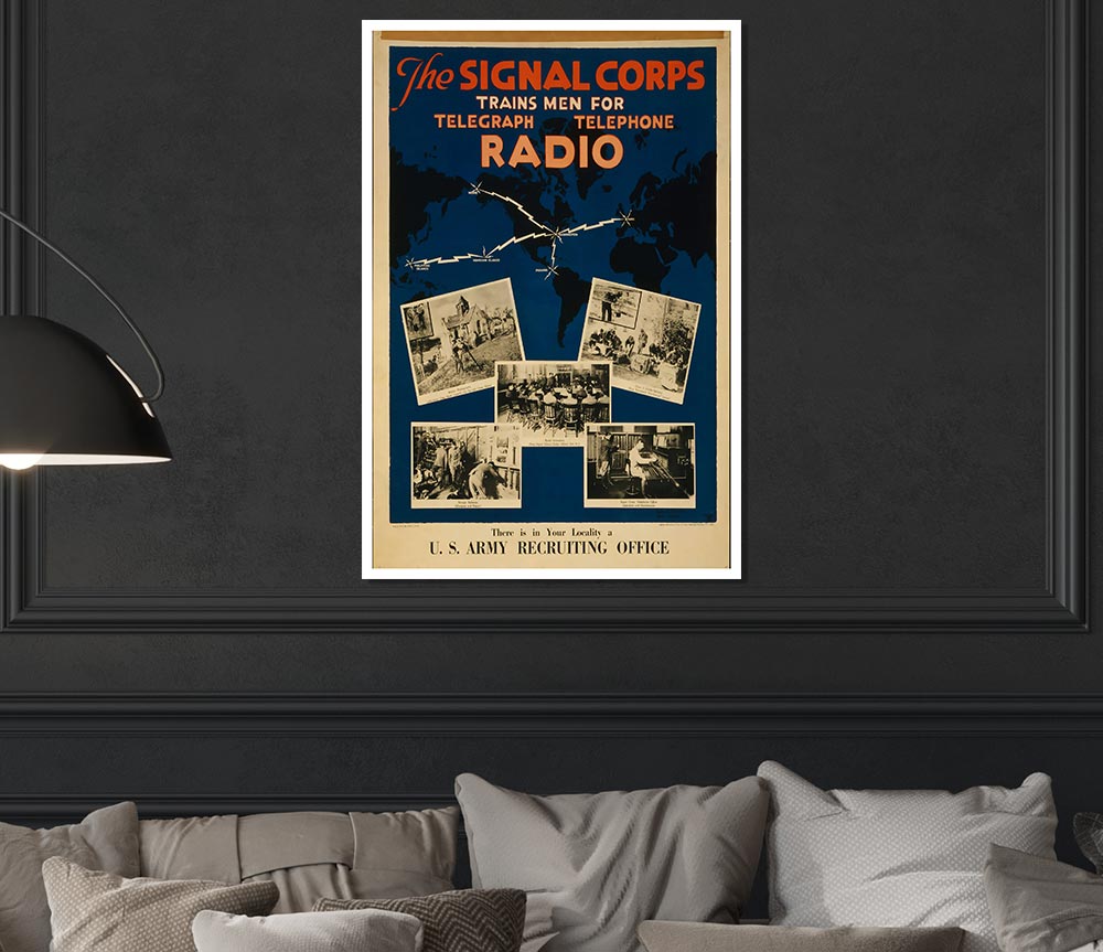 Join The Signal Corps Print Poster Wall Art