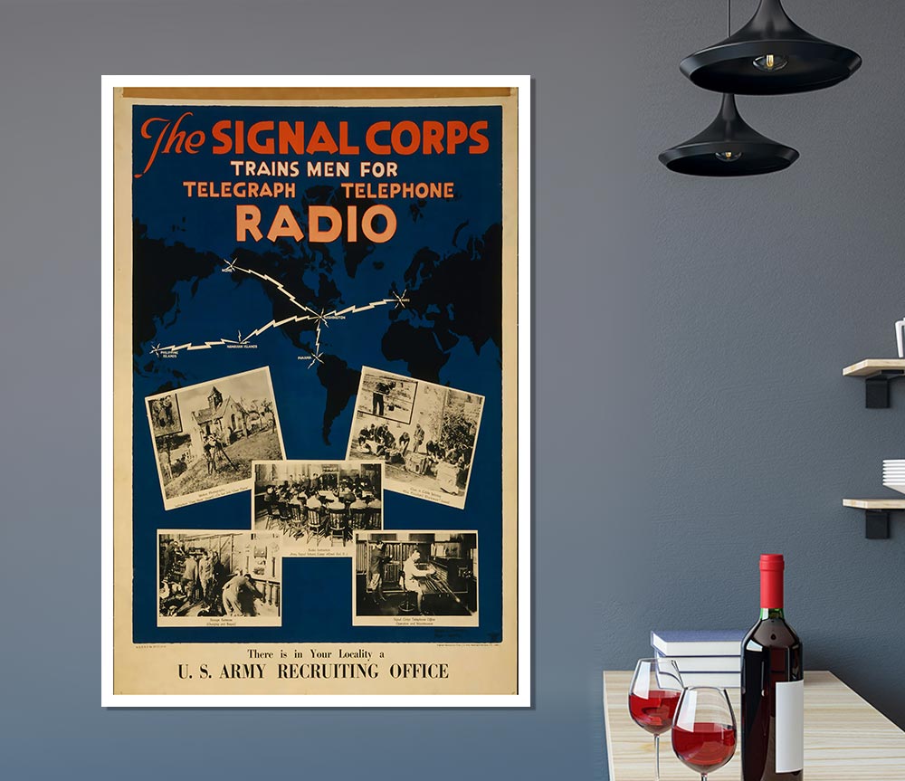 Join The Signal Corps Print Poster Wall Art