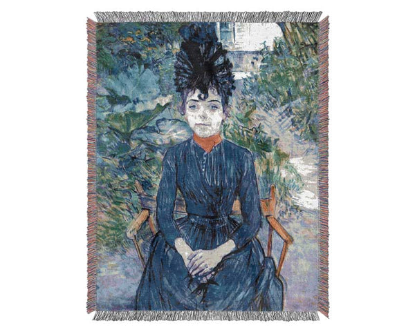 Toulouse Lautrec Justine Dieuhl Woven Blanket