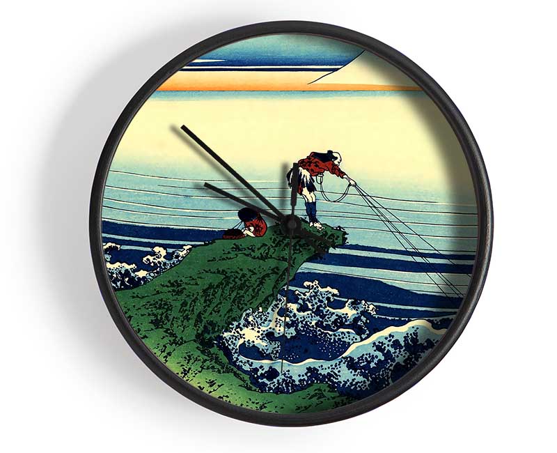 Hokusai Kajikazawa In Kai Province Clock - Wallart-Direct UK