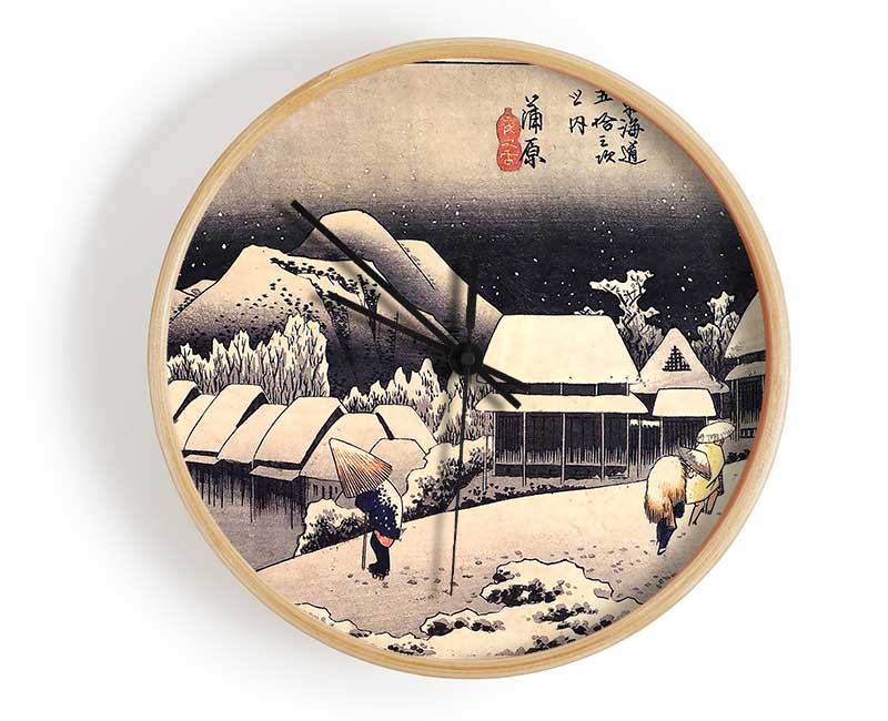 Hiroshige Kanbara Clock - Wallart-Direct UK