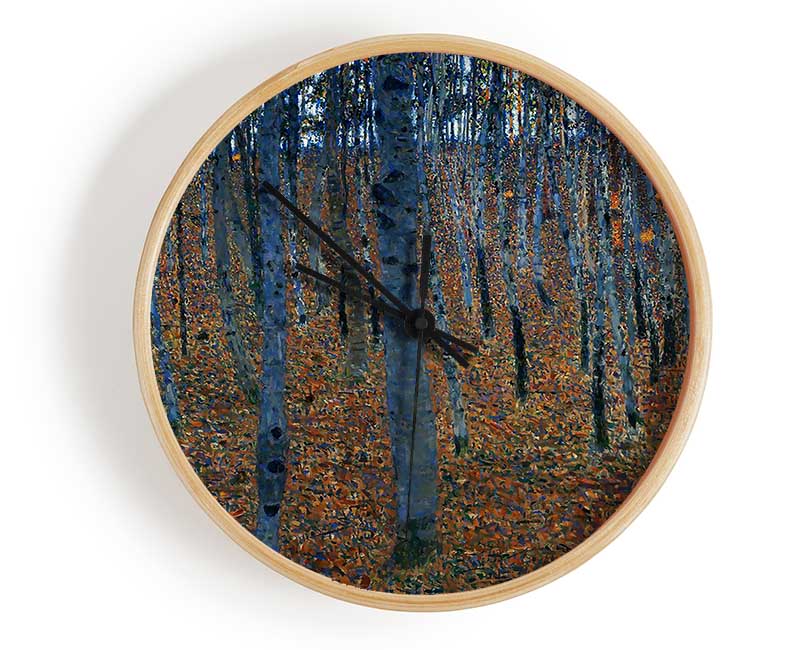 Klimt Beech Grove 1 Clock - Wallart-Direct UK