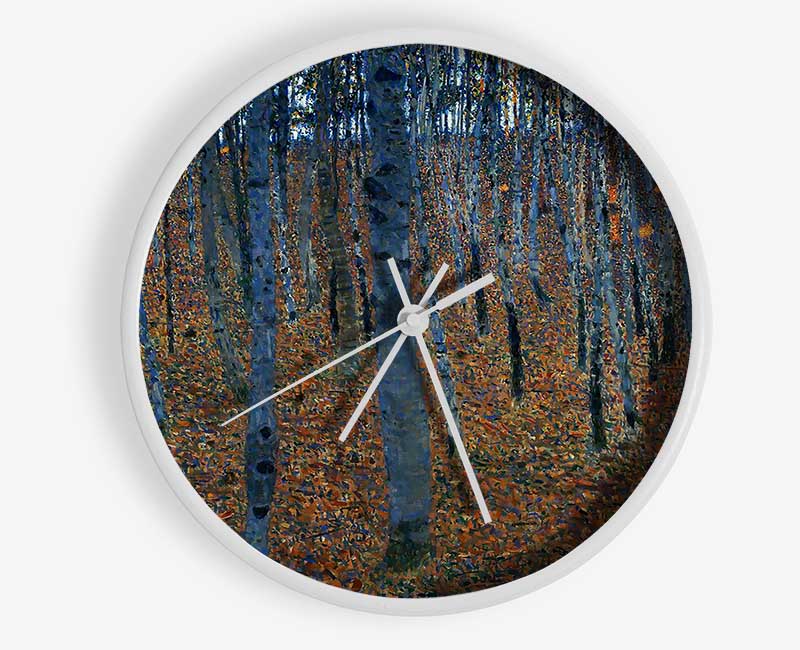 Klimt Beech Grove 1 Clock - Wallart-Direct UK