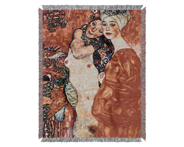 Klimt Girlfriends Woven Blanket