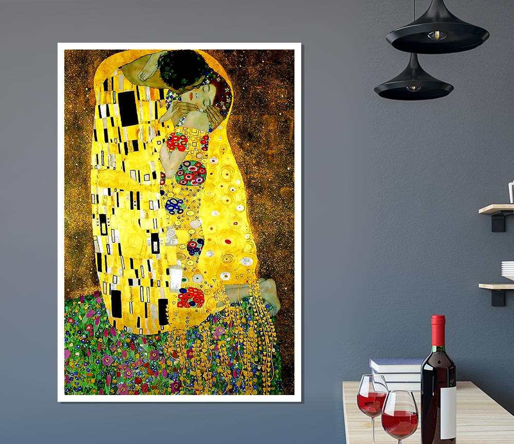 Klimt Kiss Print Poster Wall Art