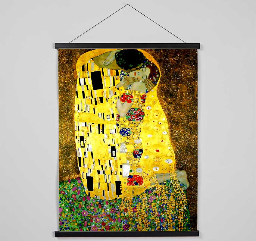 Klimt Kiss Hanging Poster - Wallart-Direct UK