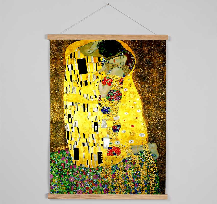 Klimt Kiss Hanging Poster - Wallart-Direct UK