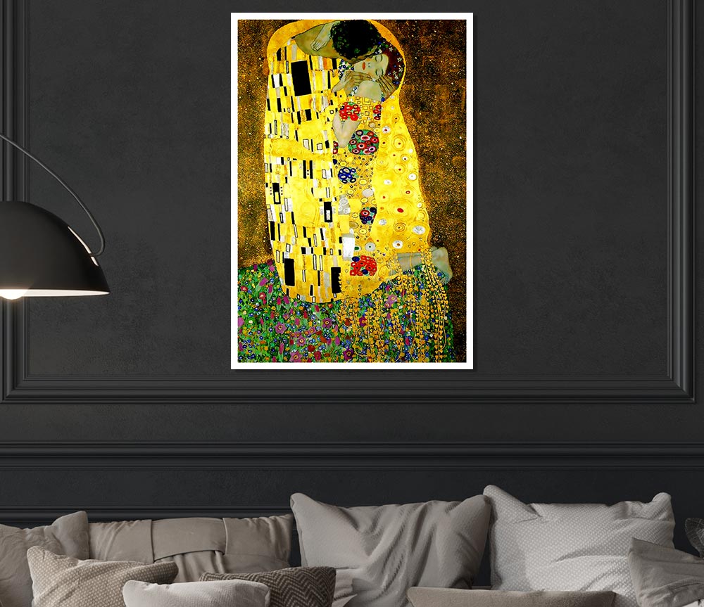 Klimt Kiss Print Poster Wall Art