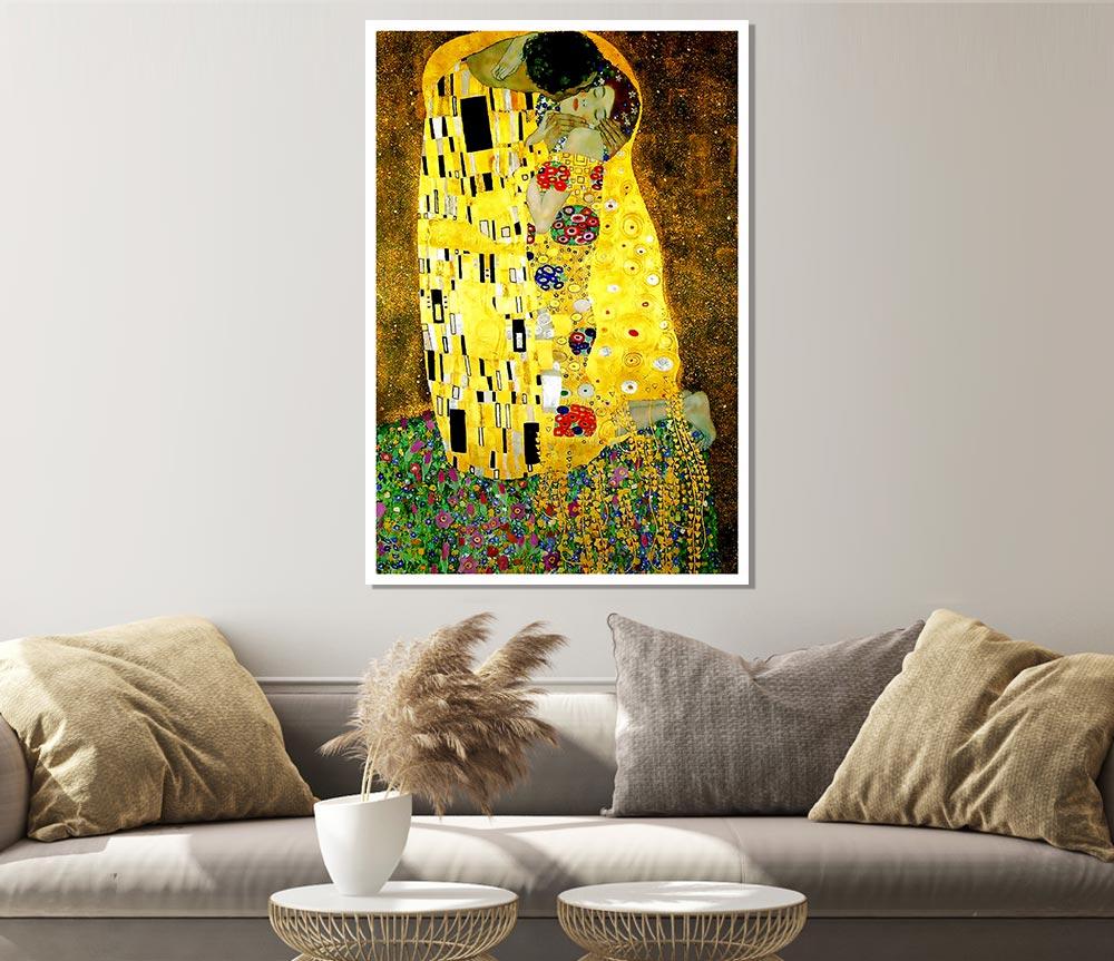 Klimt Kiss Print Poster Wall Art