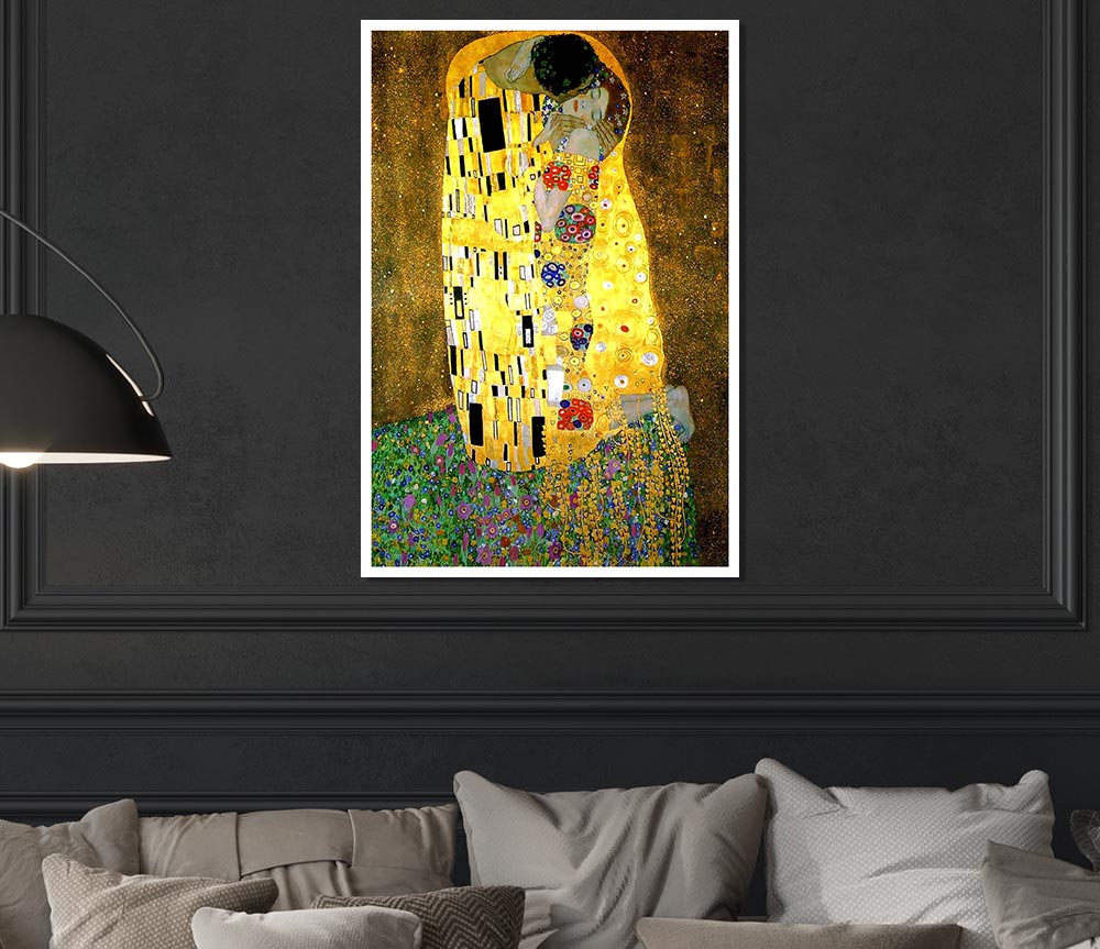 Klimt The Kiss 2 Print Poster Wall Art