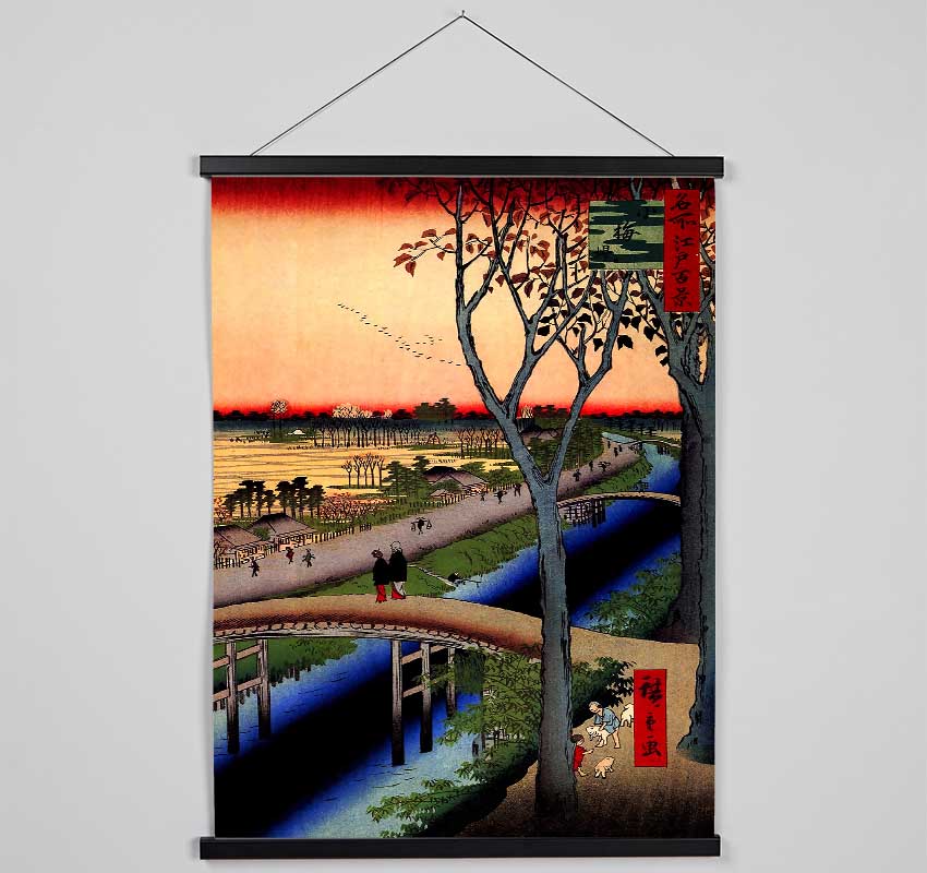 Hiroshige Koume Embankment Hanging Poster - Wallart-Direct UK