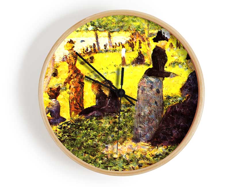 Seurat La Grande Jatte By Excursionists Clock - Wallart-Direct UK