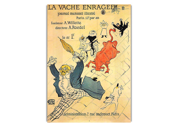 La Vache Enragee By Toulouse Lautreca