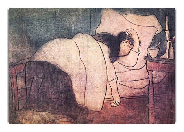 Lady In Bed By Joseph Rippl Ronai