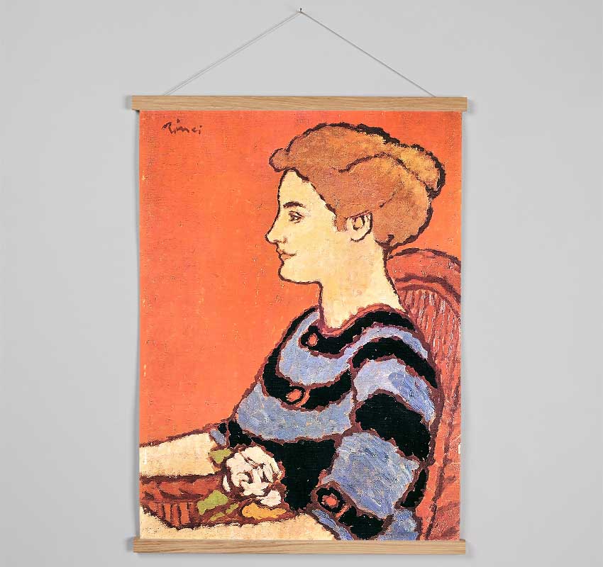 Joseph Rippl-Ronai Lady In Blue Hanging Poster - Wallart-Direct UK