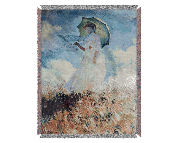 Monet Madame Monet Umbrella Woven Blanket