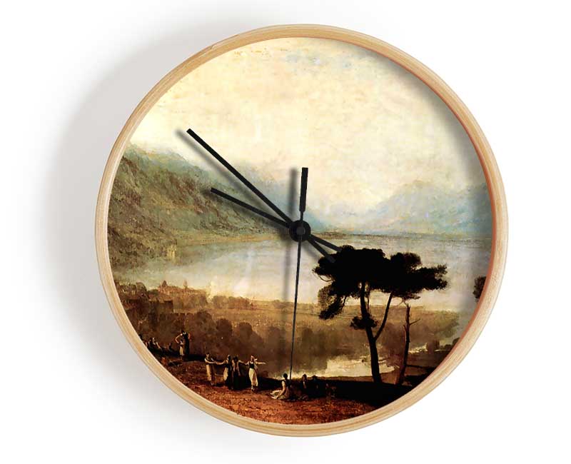 Joseph Mallord Turner Lake Geneva In Montreux Clock - Wallart-Direct UK