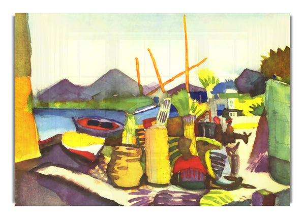 Landscape At Hammamet By Macke