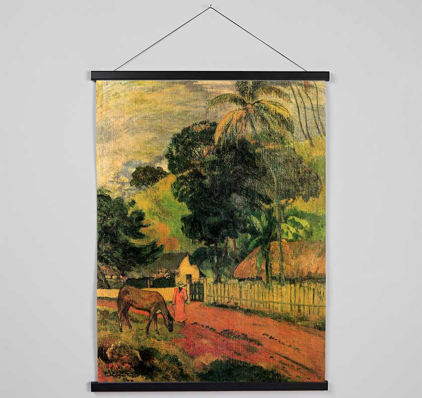 Gauguin Landscape Hanging Poster - Wallart-Direct UK