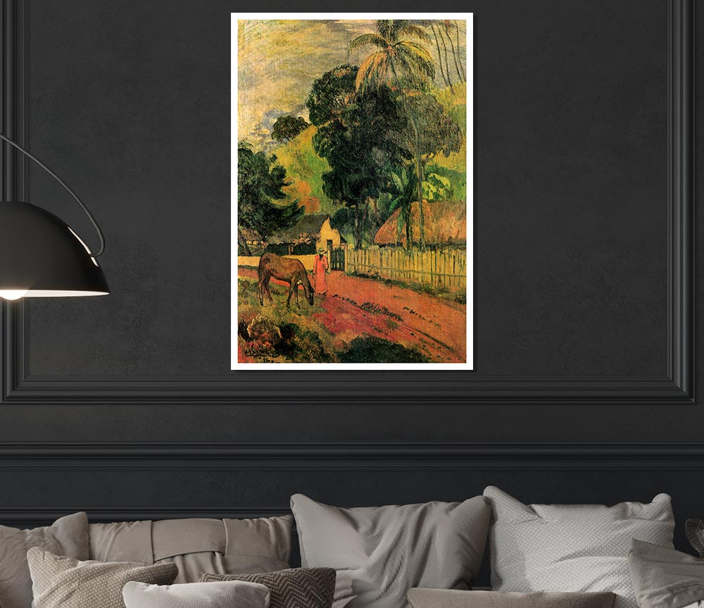 Gauguin Landscape Print Poster Wall Art