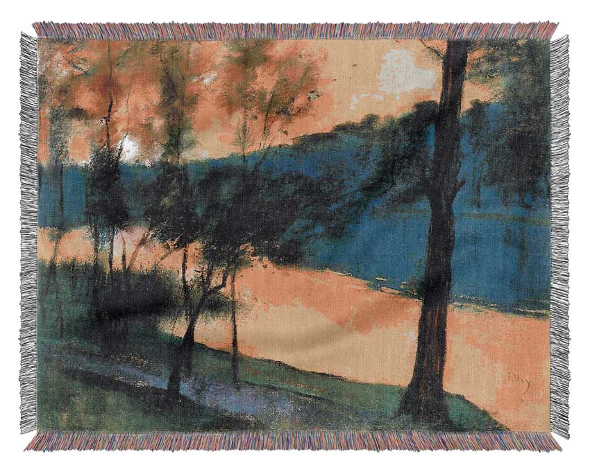 Lesser Ury Landscape Woven Blanket