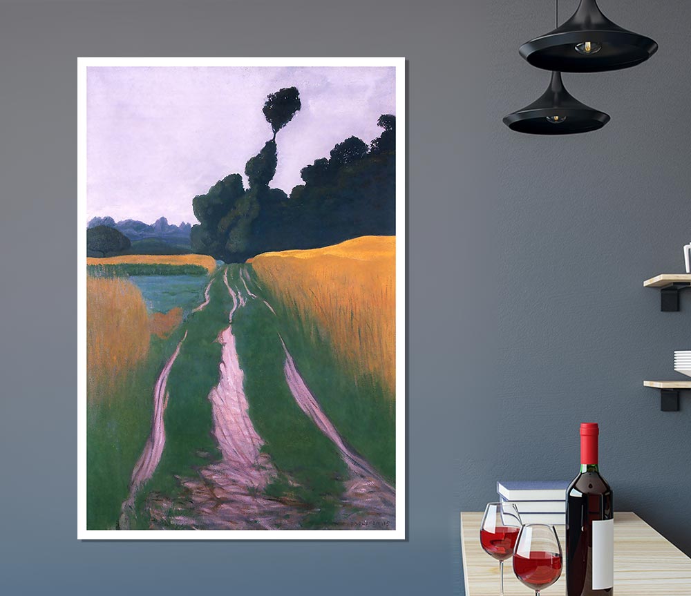 Felix Vallotton Landscape In Regen Print Poster Wall Art