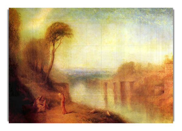 Landscape With A Woman With A Tambourine By Joseph Mallord Turner