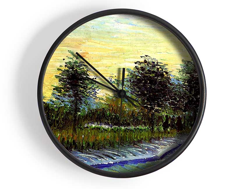 Van Gogh Lane In Voyer D Argenson Park At Asnieres Clock - Wallart-Direct UK