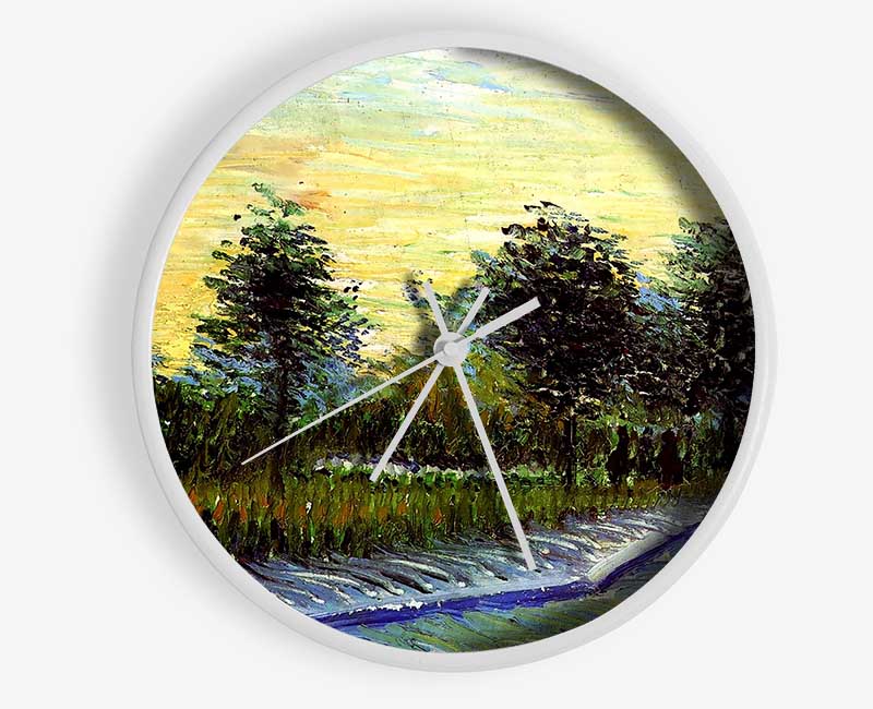 Van Gogh Lane In Voyer D Argenson Park At Asnieres Clock - Wallart-Direct UK