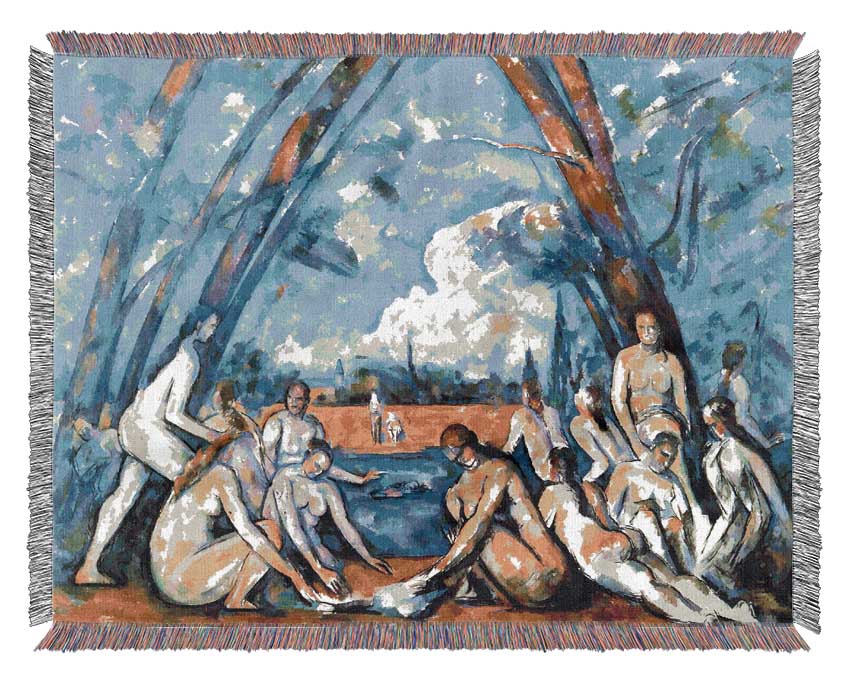 Cezanne Large Bathers 2 Woven Blanket