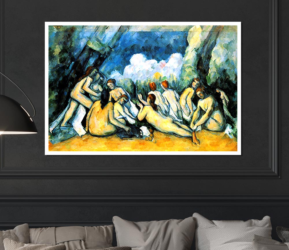 Cezanne Large Bathers Print Poster Wall Art