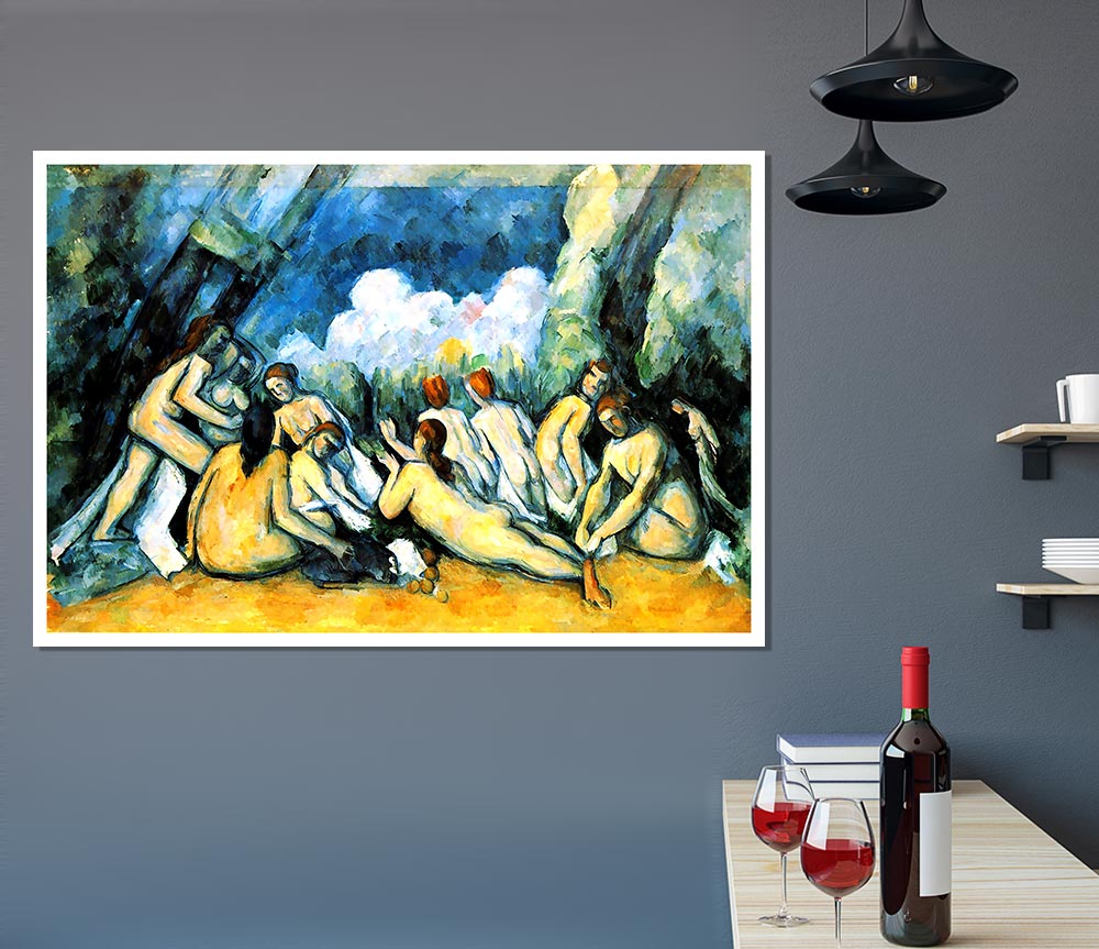 Cezanne Large Bathers Print Poster Wall Art