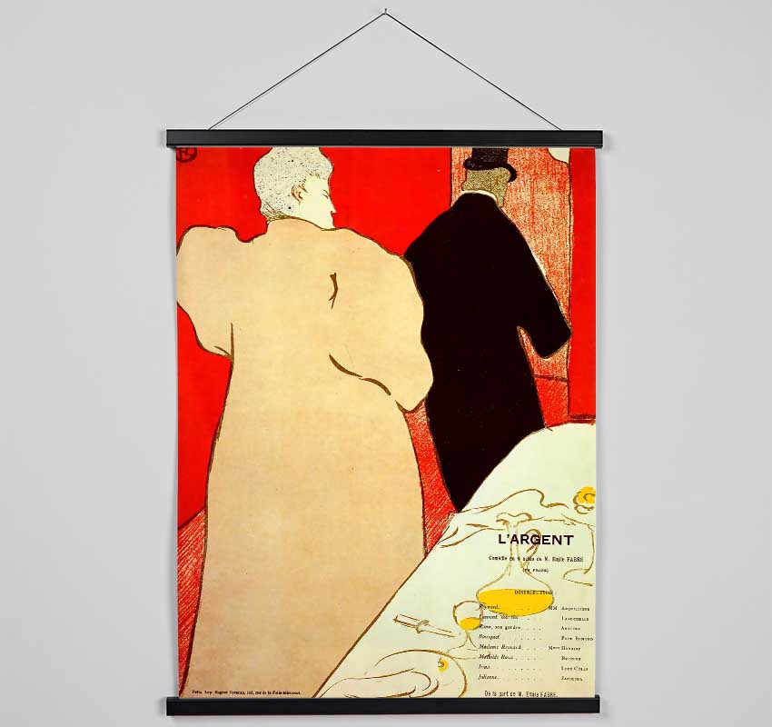 Toulouse Lautrec Largent Hanging Poster - Wallart-Direct UK