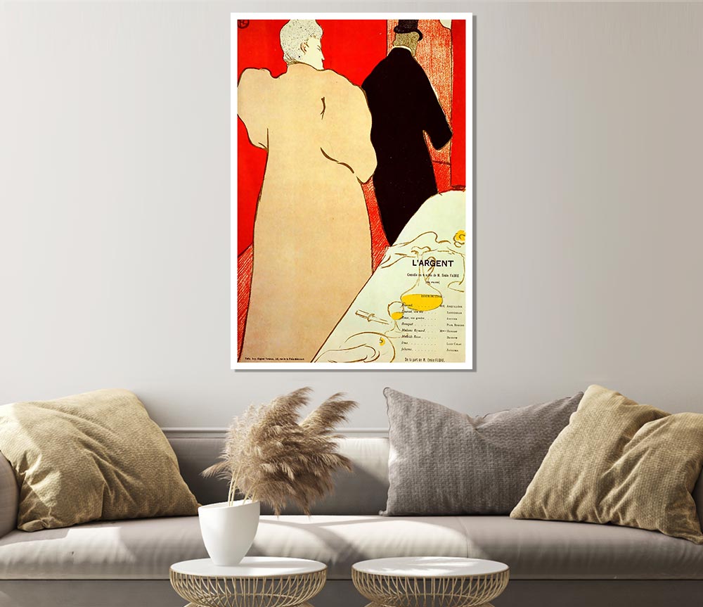 Toulouse Lautrec Largent Print Poster Wall Art