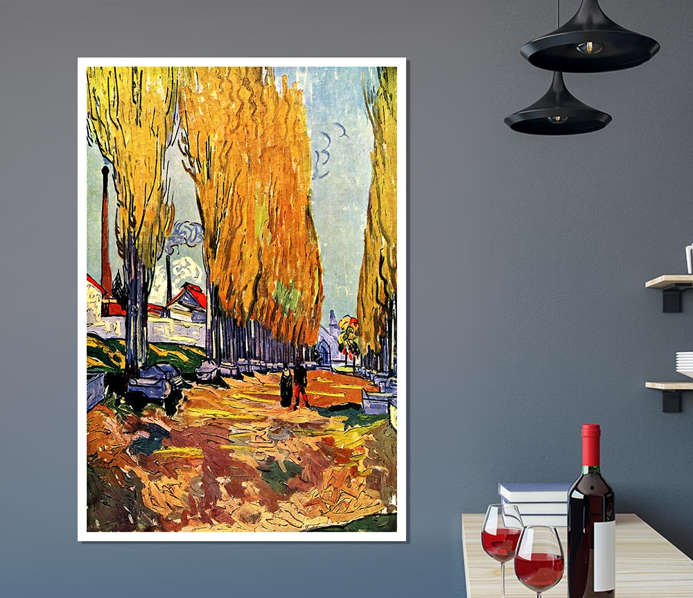 Van Gogh Les Alyscamps Print Poster Wall Art