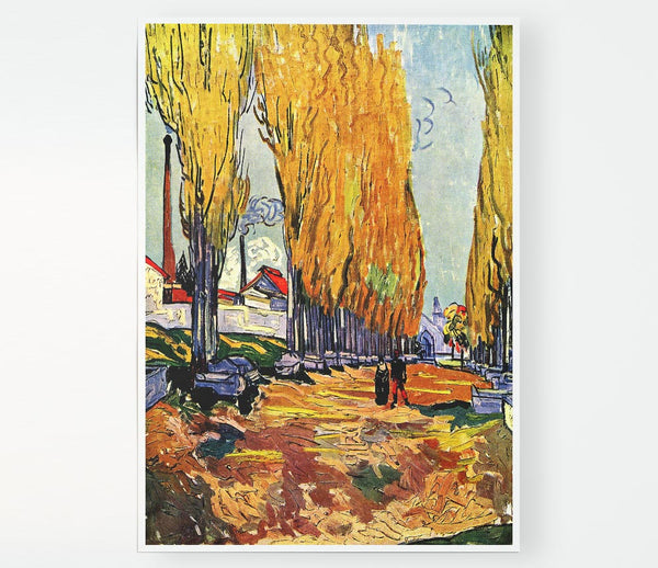 Van Gogh Les Alyscamps Print Poster Wall Art