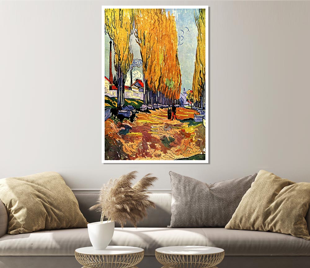 Van Gogh Les Alyscamps Print Poster Wall Art