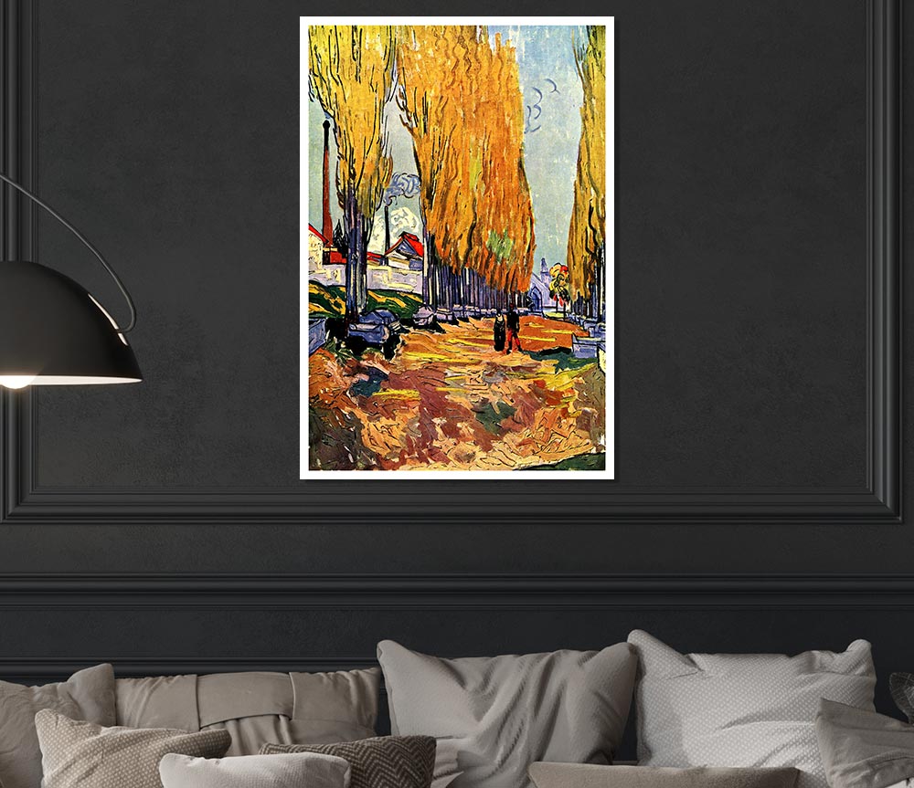 Van Gogh Les Alyscamps Print Poster Wall Art