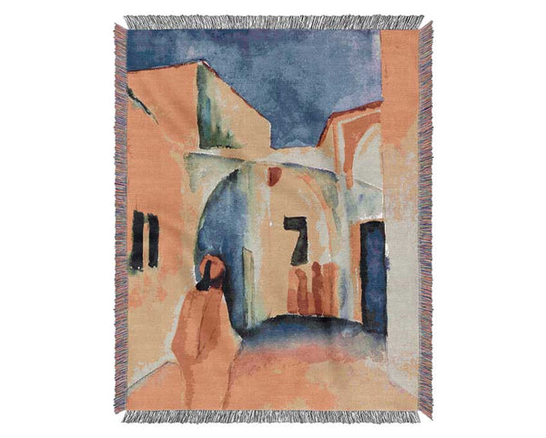 August Macke Look In A Lane Woven Blanket